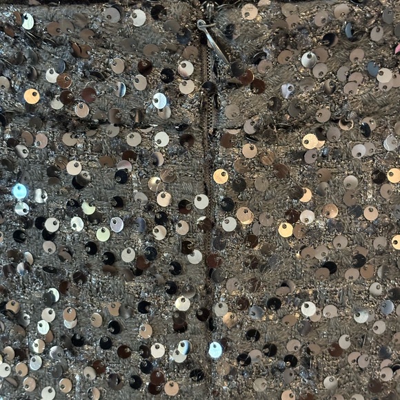 A-Line Black Sequin Skirt - Picture 7 of 7